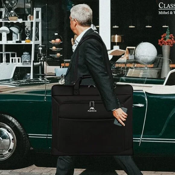 Garment Bag for Travel, Large Carry on Garment Bags with Strap for Business, Wat